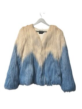 Boohoo Faux Fur Ombre Coat – Size 6